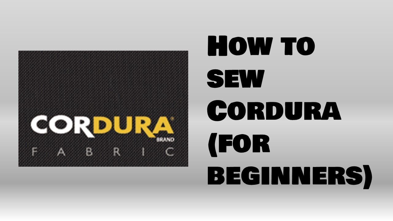 How to Sew Cordura