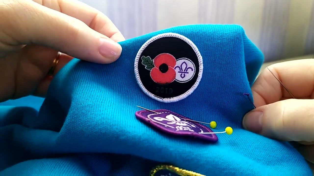how to sew badges on uniforms