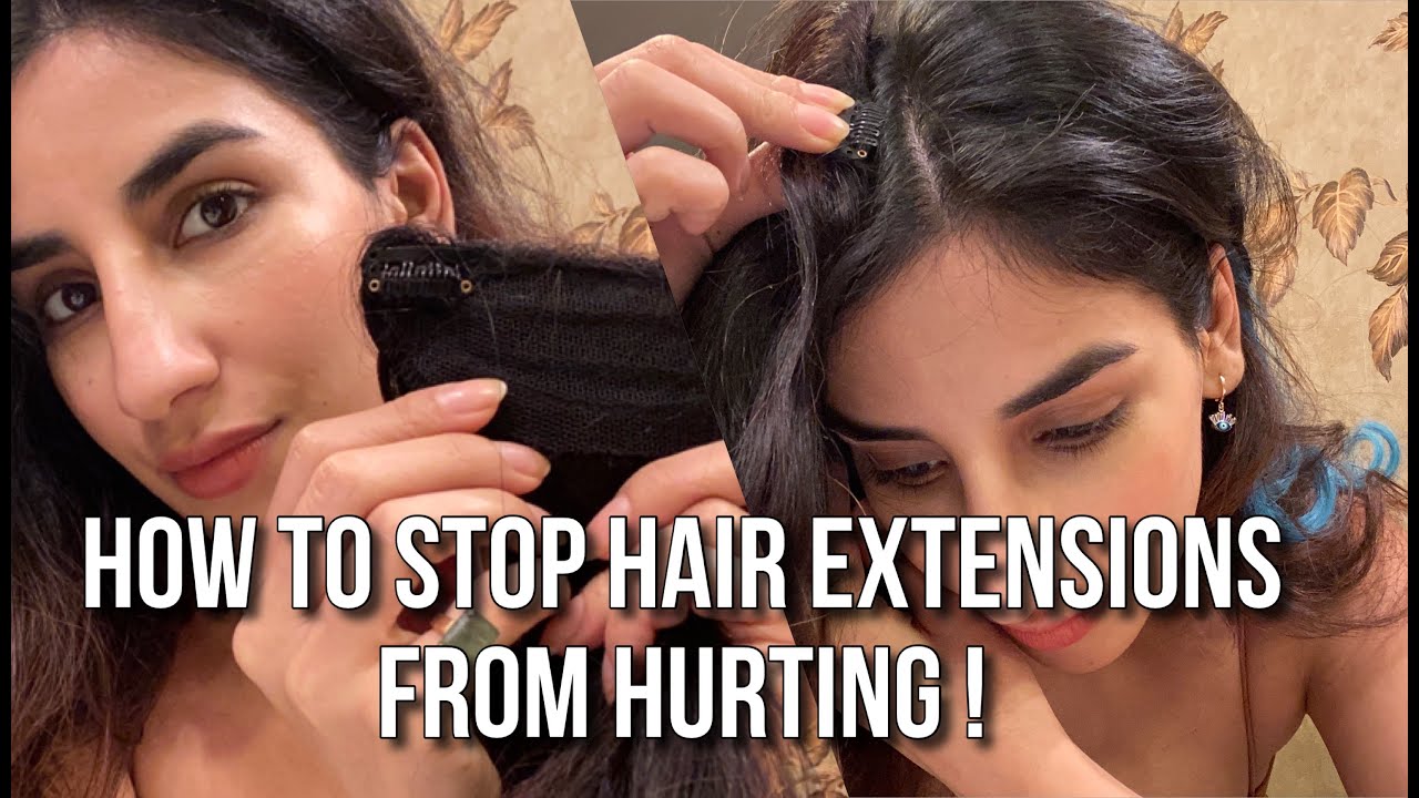 How to stop hair extensions from hurting | Nish Hair Side Bang
