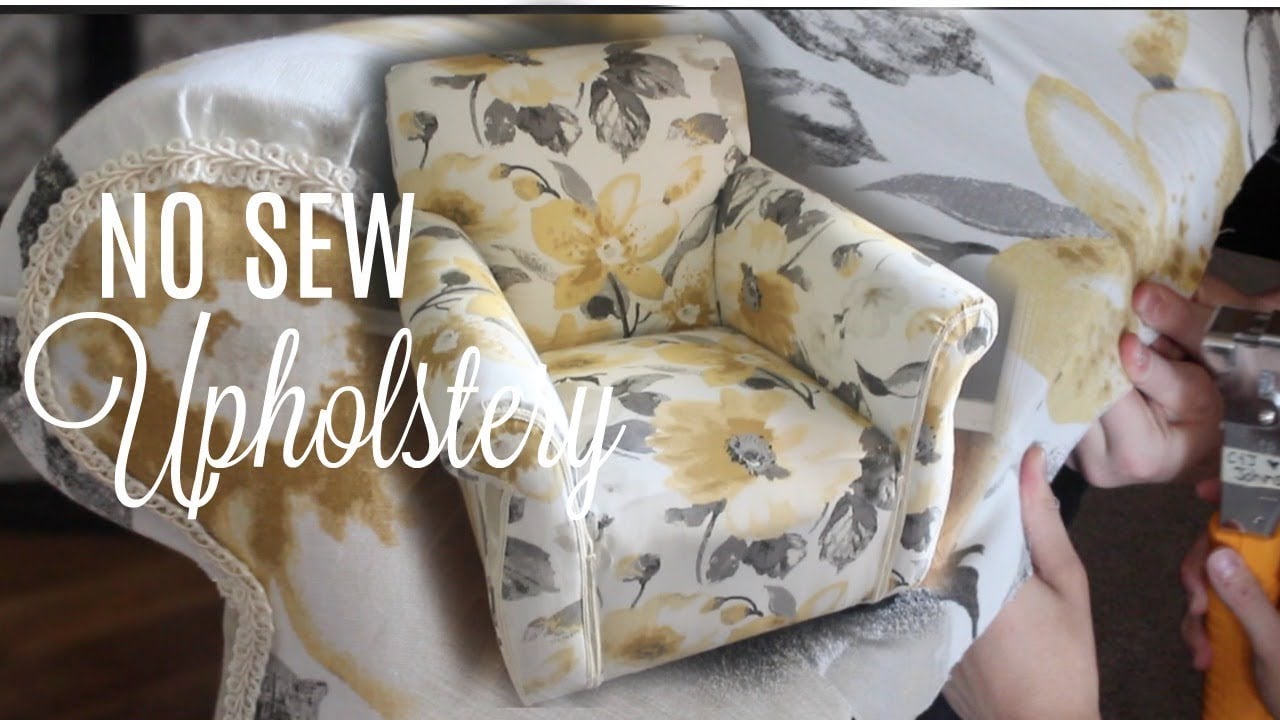 HOW TO REUPHOLSTER A CHAIR// NO Sew! // Next Level Lifestyle Series