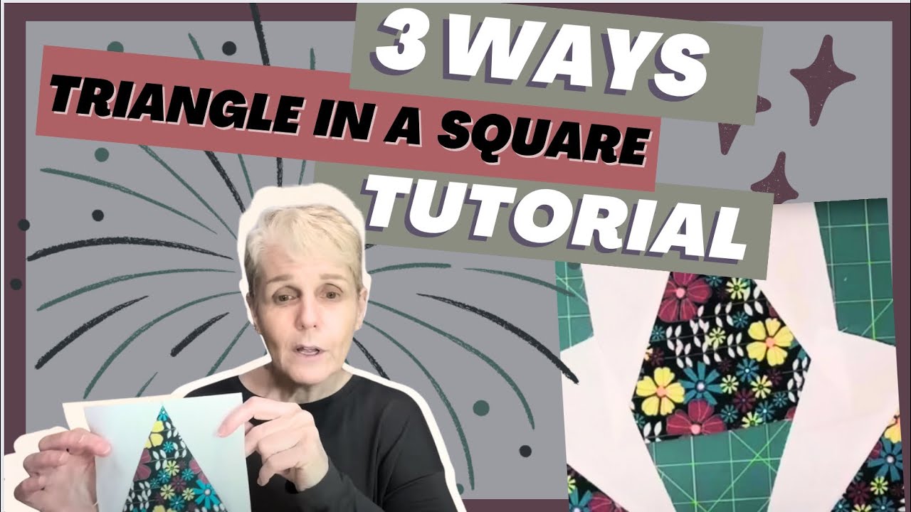 3 Ways to Make Triangles in a Square 🔼🔽▶️◀️ Tutorial