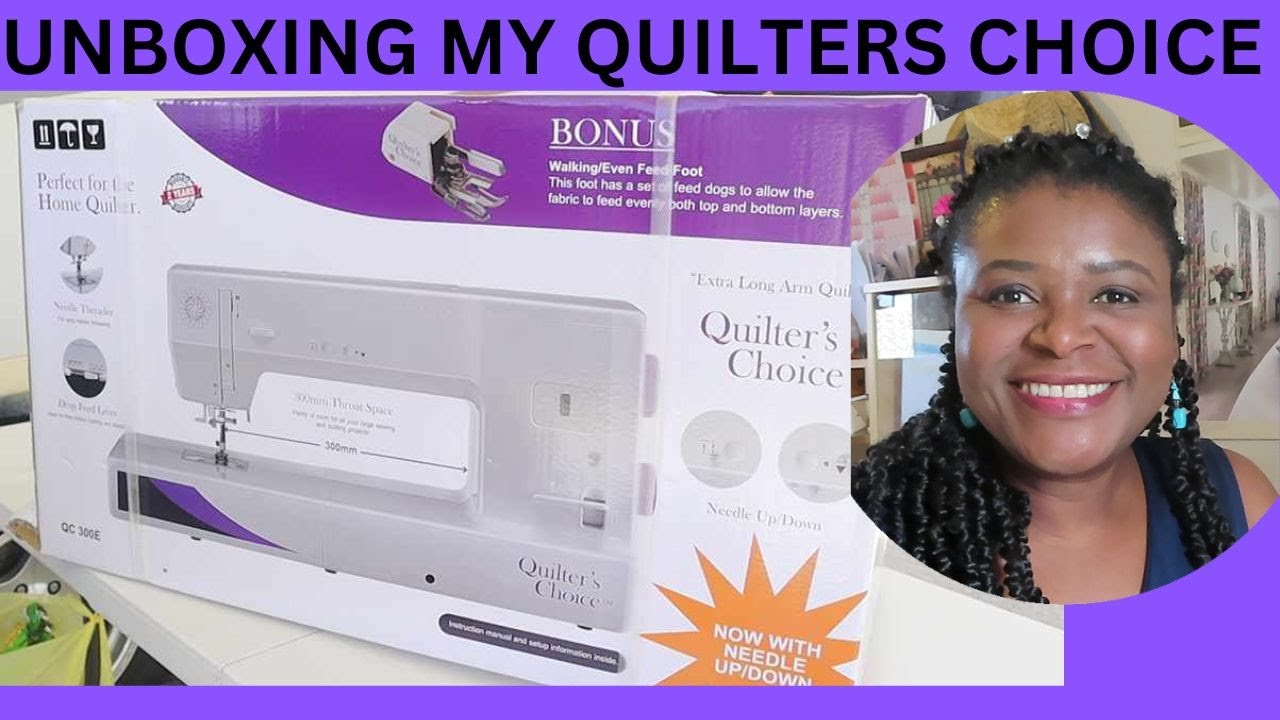 Quilters Choice Quilting Machine UNBOXING a domestic long arm #quilting #quiltblocks