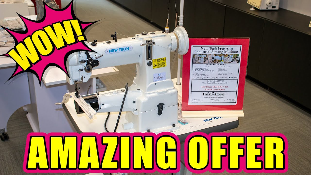 New Tech Industrial Free Arm Sewing Machine