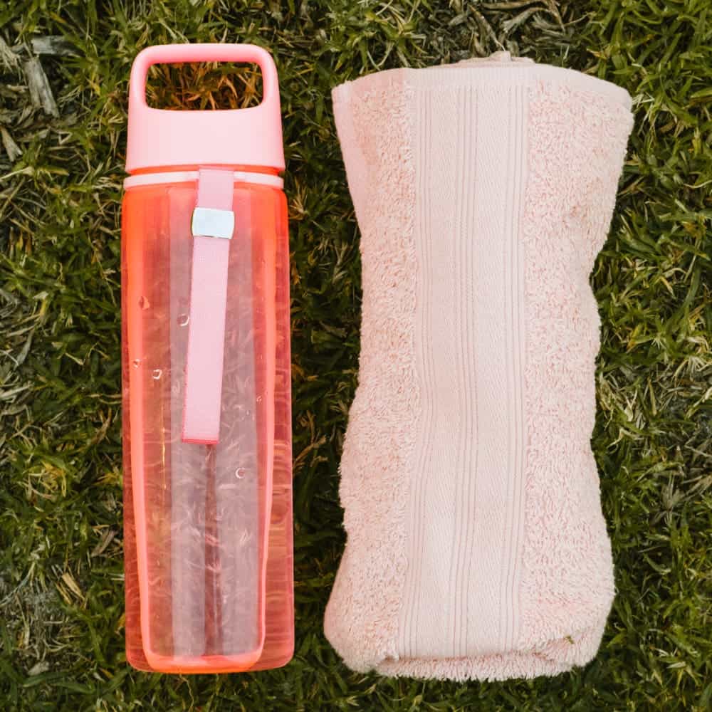 towel sport bottle