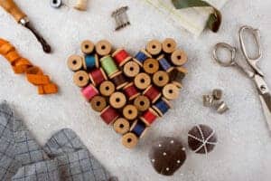 tailoring items arrangement still life 1