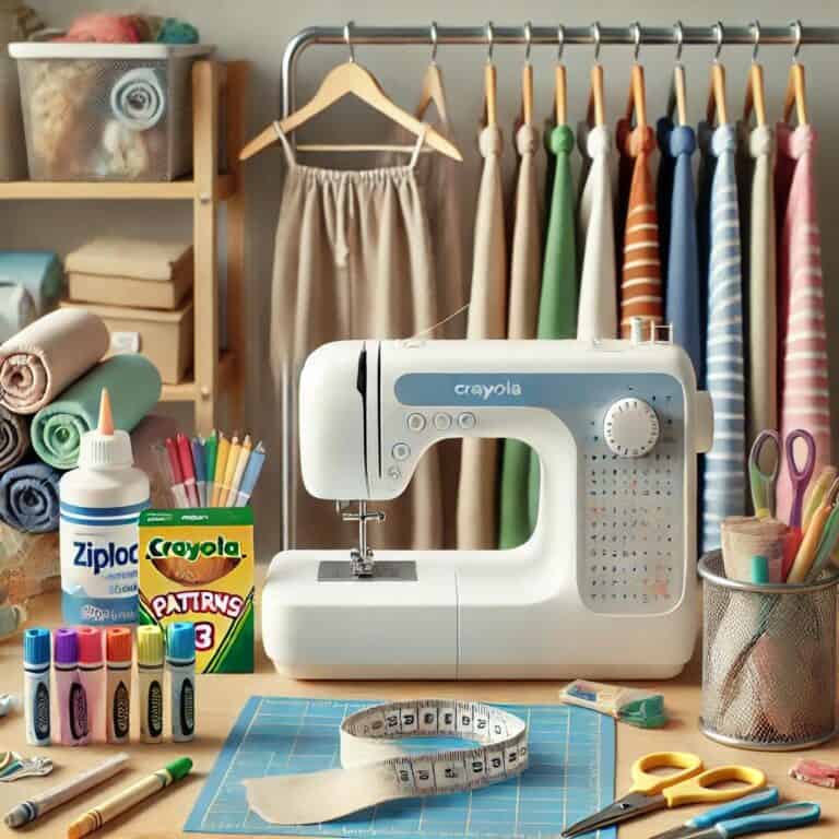 realistic sewing room scene