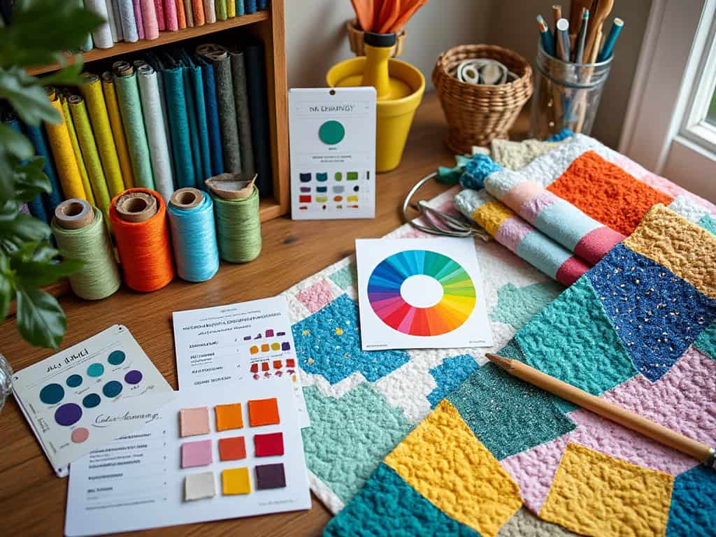 Mastering Color Harmony: My Journey in Choosing Fabric and Thread for Quilting 3 image 2