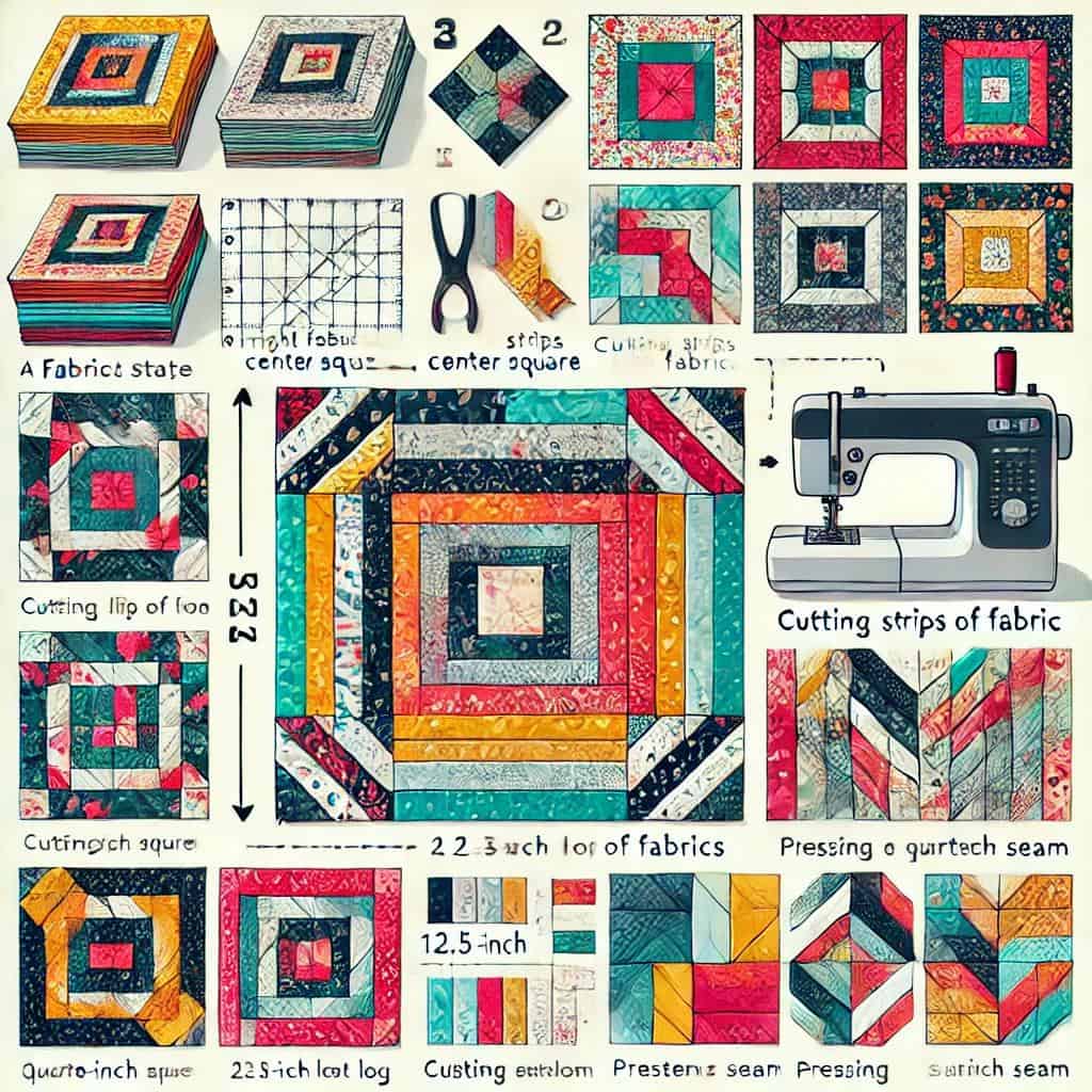 A visually detailed step by step guide to quilt ma