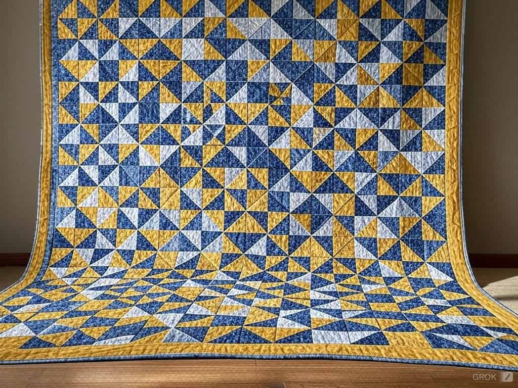2 Color Quilt Pattern: Creating My Beautiful Quilt Along With Half Square Triangles 1 image 2024 12 16T141127.669