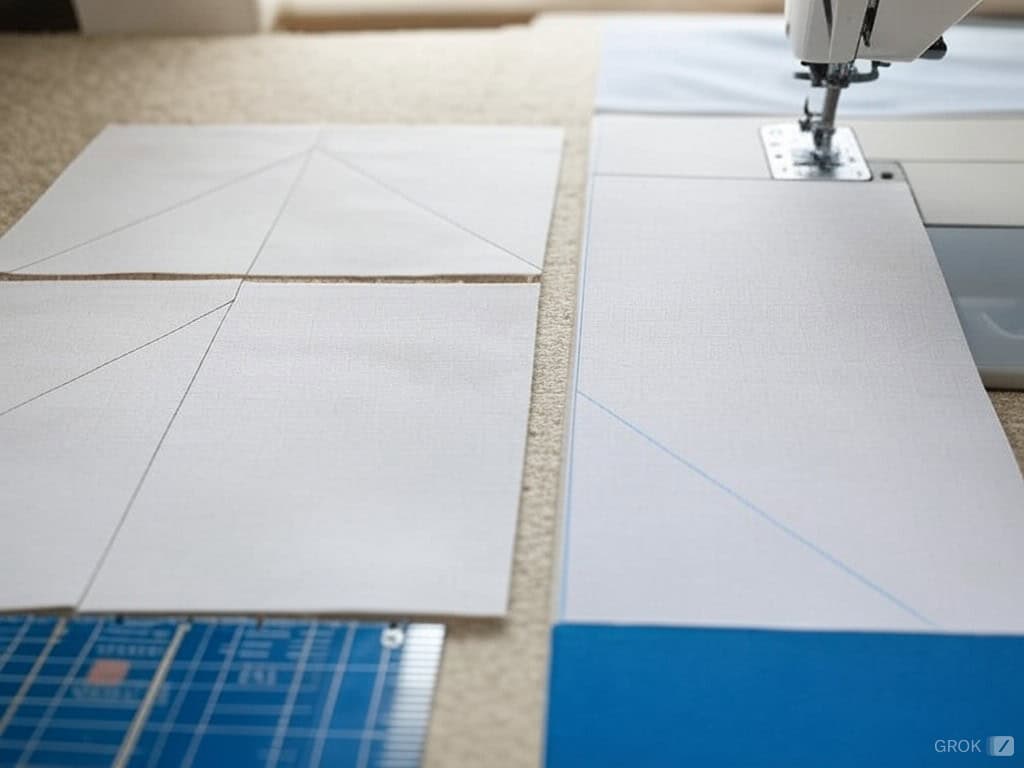 2 Color Quilt Pattern: Creating My Beautiful Quilt Along With Half Square Triangles 3 image 2024 12 16T142257.099